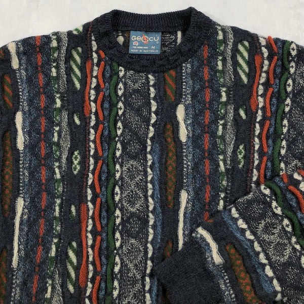 Vintage Geccu Wool Knit Sweater (M/SHORT)
