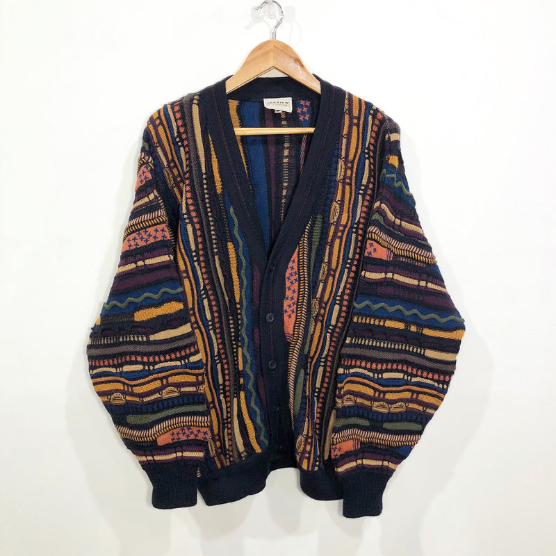 Vintage The Review Collection Australia Wool Cable Knit Cardigan (M-L)