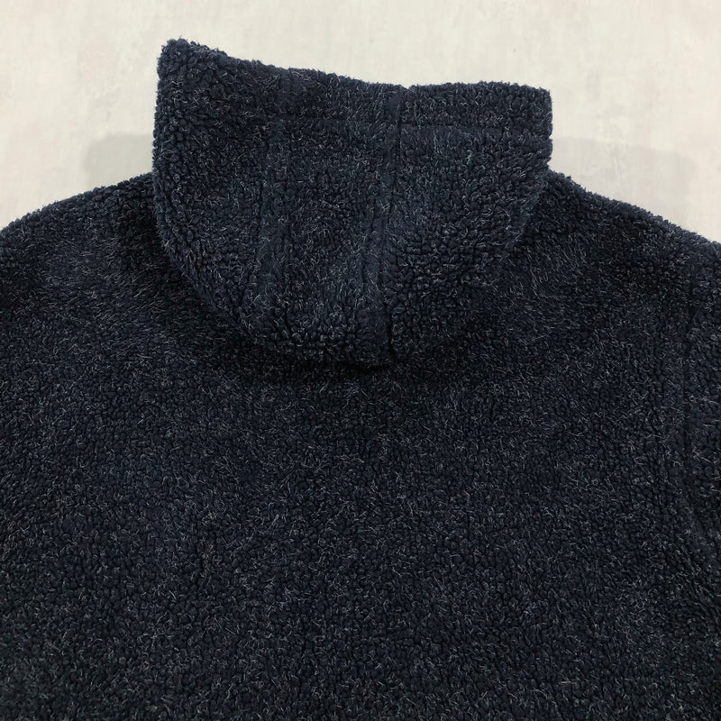 Vintage WWS MLB Sherpa Hoodie Zip Jacket New York Yankees (L/BIG-XL)