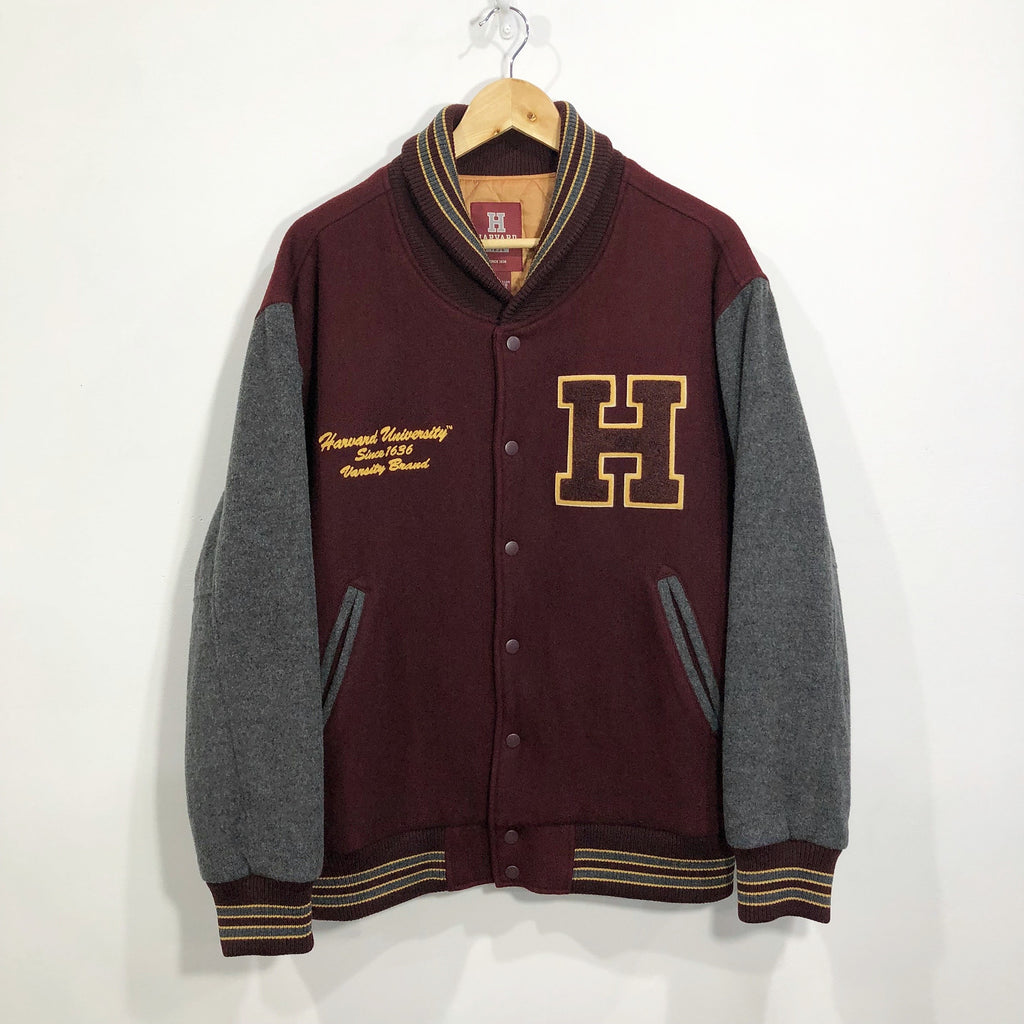 Vintage Harvard Uni Wool Varsity Jacket (L/BIG) – VINTAGELANDNZ