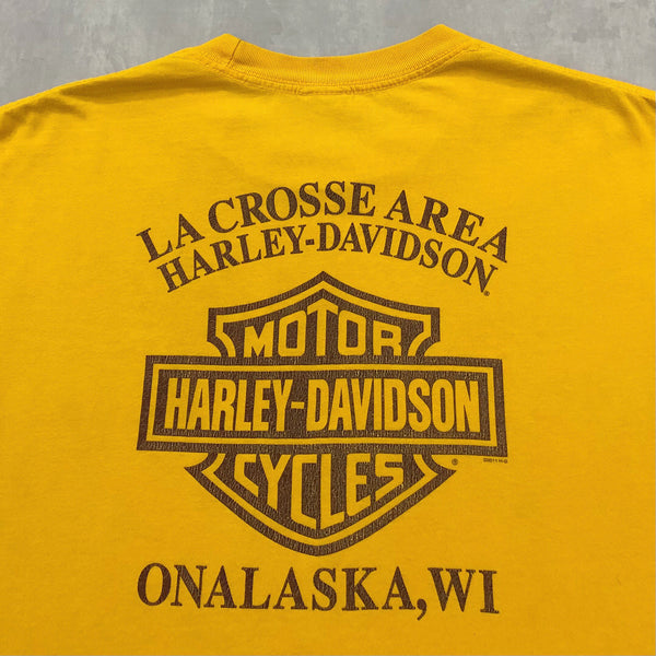 Harley Davidson T-Shirt Unalaska Wisconsin (XL)