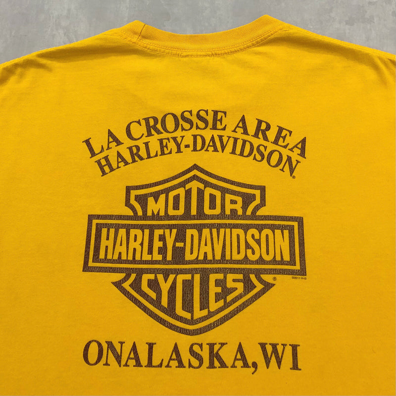 Harley Davidson T-Shirt Unalaska Wisconsin (XL)