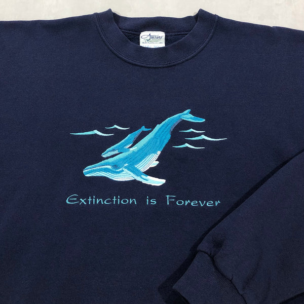 Vintage Sweatshirt Extinction is Forever (2XL)