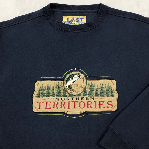 Vintage Lost Terrain Sweatshirt Northern Territories (M-L)