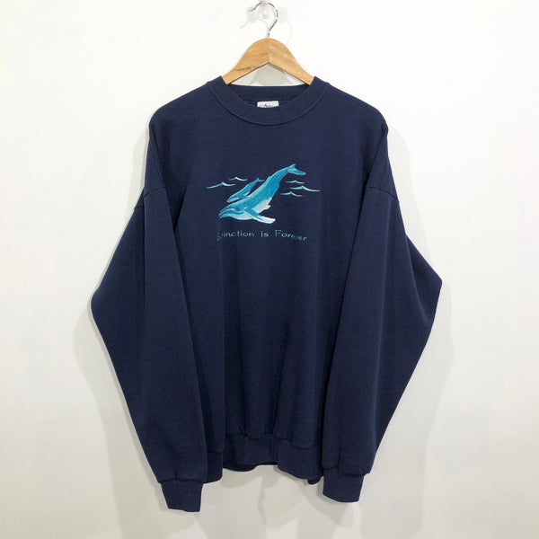 Vintage Sweatshirt Extinction is Forever (2XL)