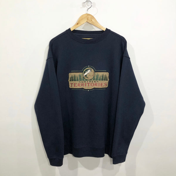 Vintage Lost Terrain Sweatshirt Northern Territories (M-L)