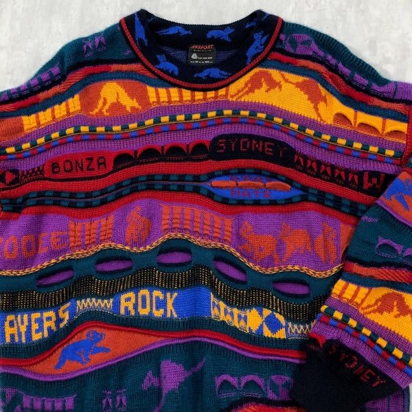 Vintage Hysport Heavy Wool Knit Sweater Australia (L)
