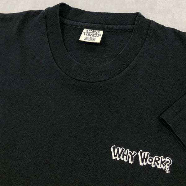 Vintage Why Work Street Buzz T-Shirt 1994 Bowling USA (M)