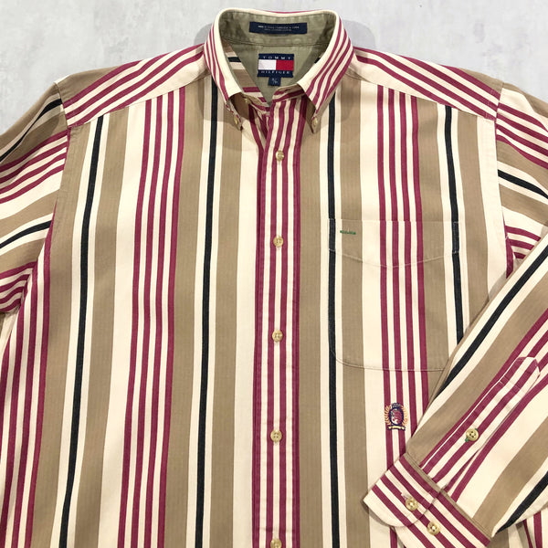 Vintage Tommy Hilfiger Shirt Lion Crest Logo (S/BIG-M)