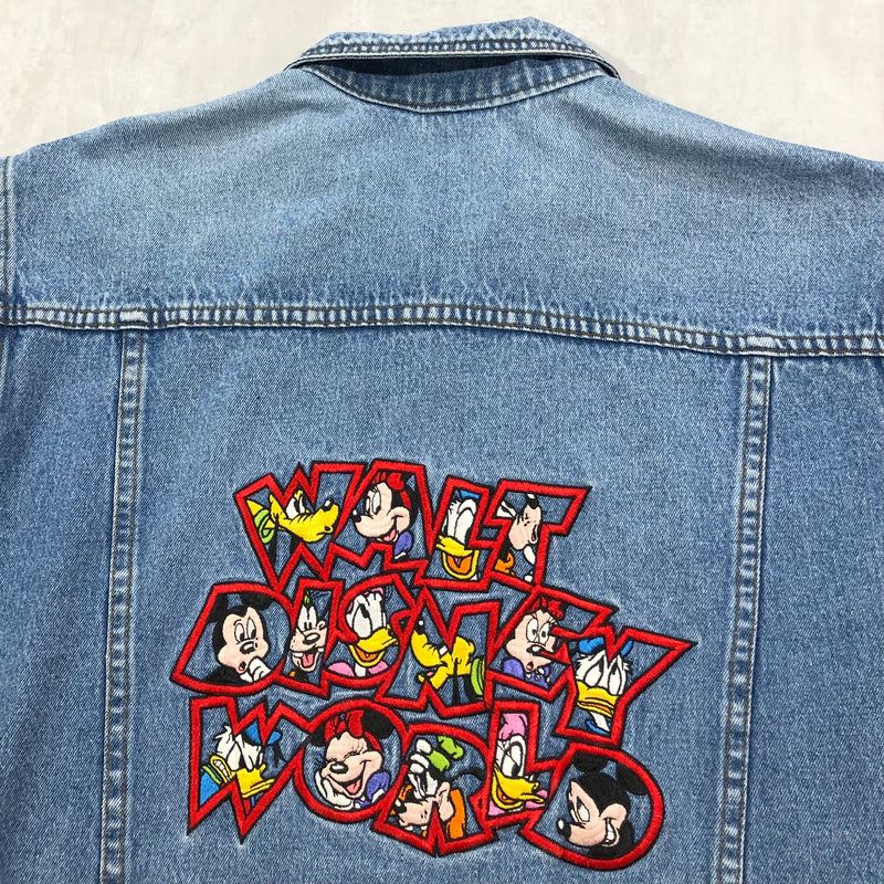 Vintage Disney Denim Jacket Walt Disney World (W/L)