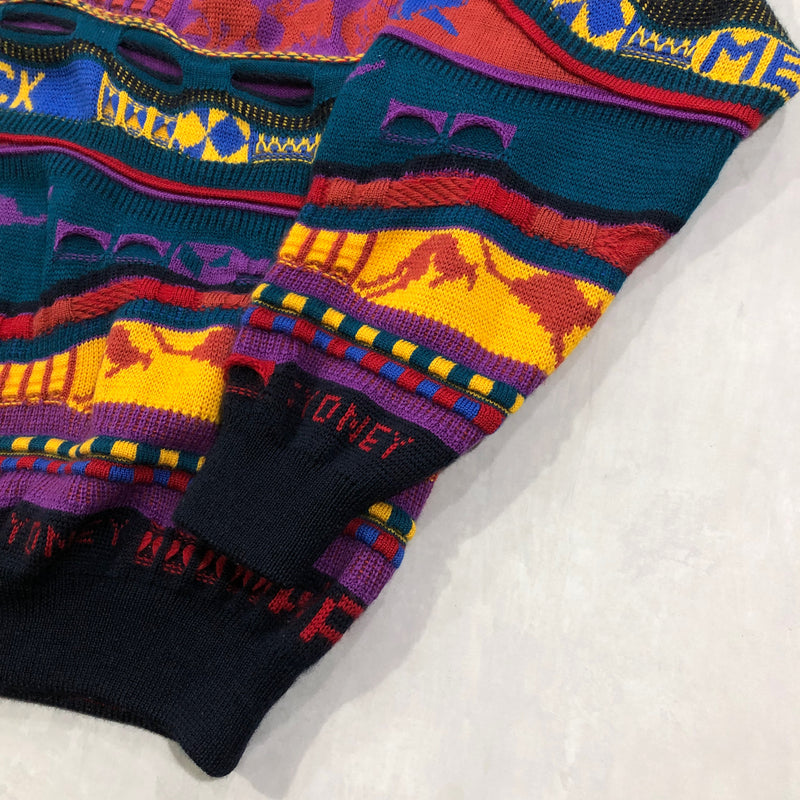 Vintage Emaroo Australia Wool Cable Knit Sweater (W/L)