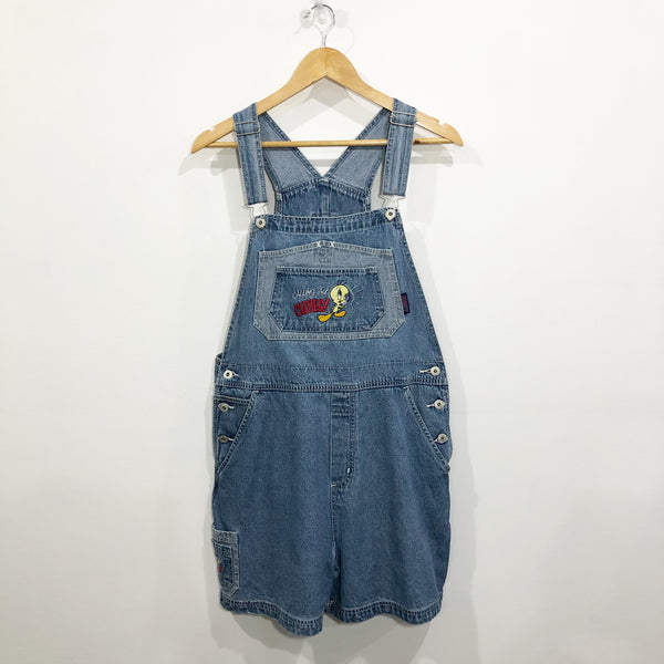Vintage Looney Tunes Denim Overalls 2000 Tweety (W/L)