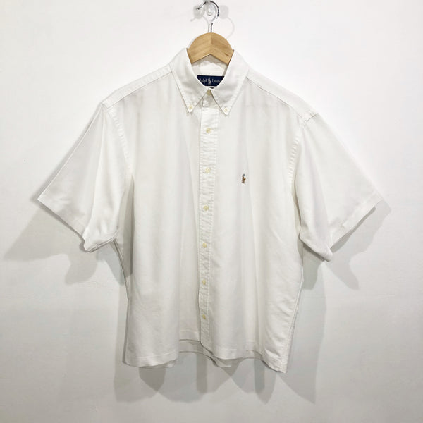 [REWORKED] Polo Ralph Lauren Cropped Shirt (L)