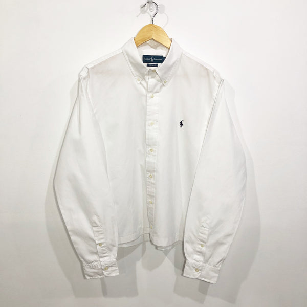 [REWORKED] Polo Ralph Lauren Cropped Shirt (L)