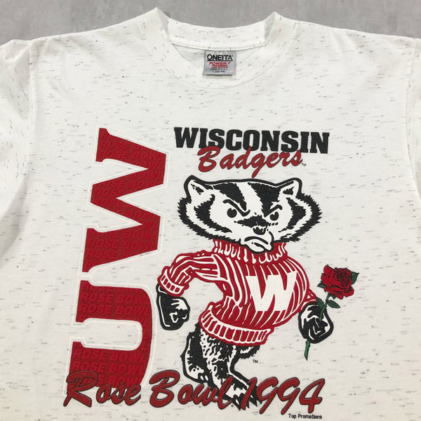 Vintage T-Shirt Wisconsin Uni Badgers USA (L)