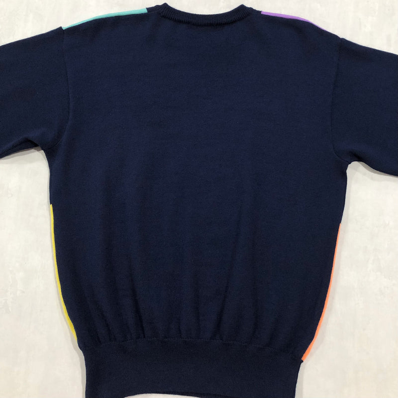 Vintage Black & White Sportswear Wool Knit Sweater (M-L)