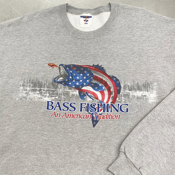 Jerzees Sweatshirt Bass Fishing (2XL)