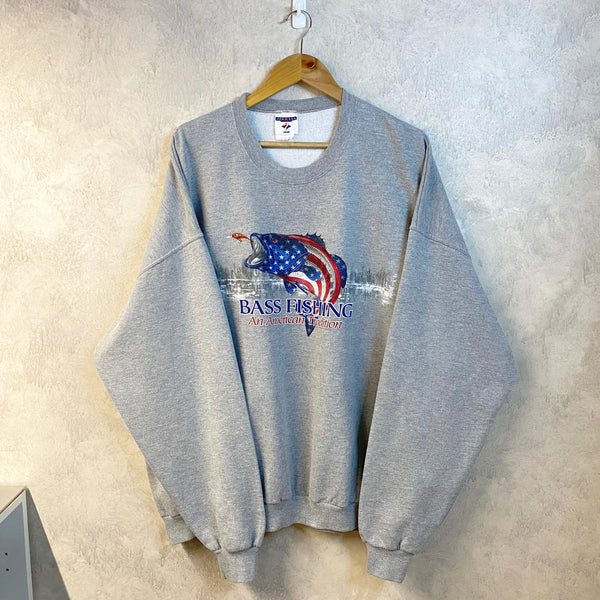 Jerzees Sweatshirt Bass Fishing (2XL)