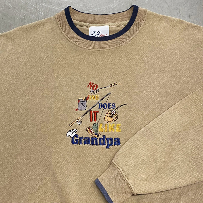 Vintage Sweatshirt No One Does It Like Grandpa (L)