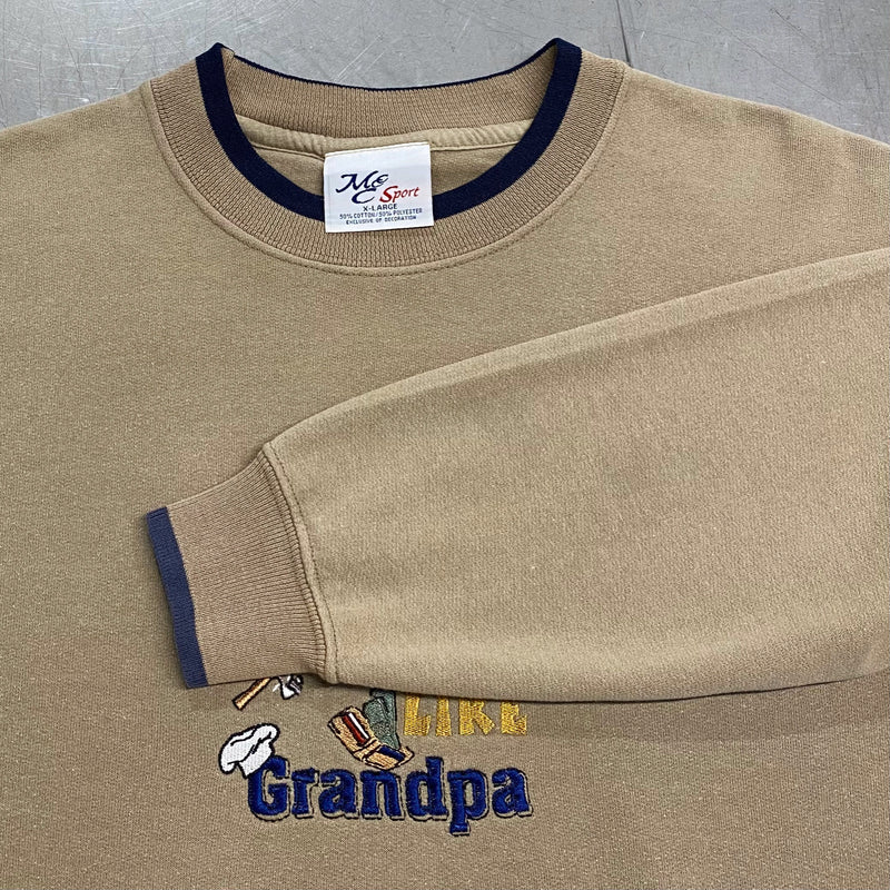 Vintage Sweatshirt No One Does It Like Grandpa (L)