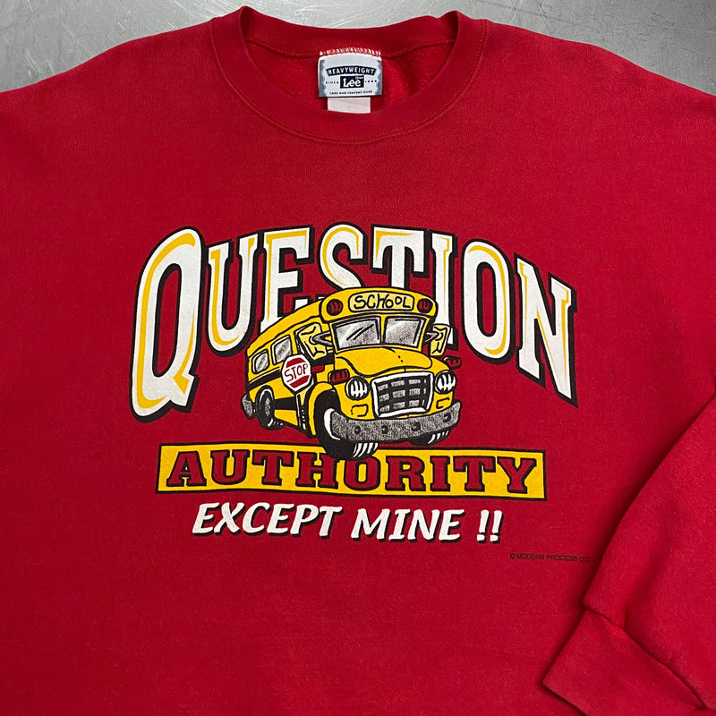 Vintage Lee Sweatshirt School Bus (L)