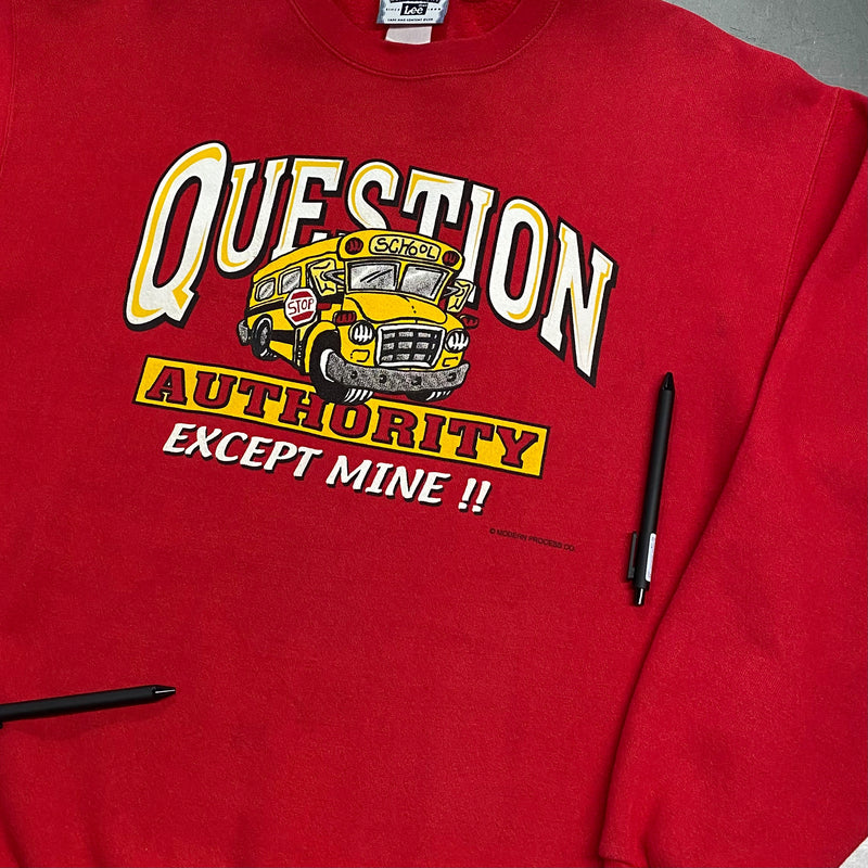 Vintage Lee Sweatshirt School Bus (L)