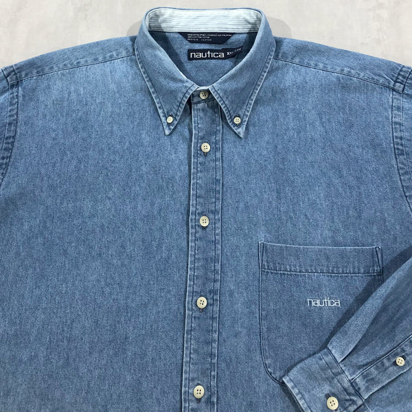 Vintage Nautica Denim Shirt (3XL)