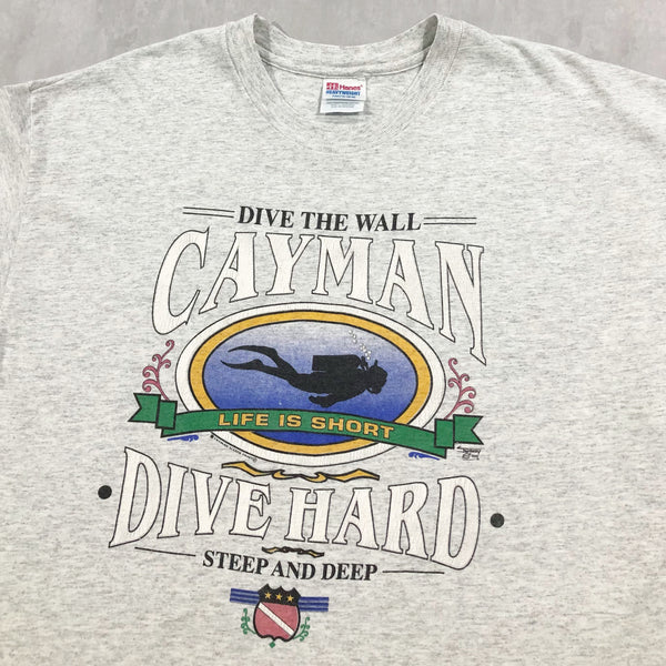 Vintage Hanes T-Shirt Dive Hard (XL/BIG-2XL)