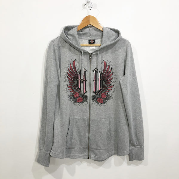 Harley Davidson Hoodie Zip Boswell's Music City (W/L)