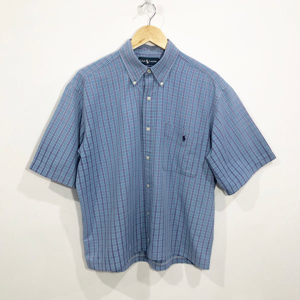 [REWORKED] Polo Ralph Lauren Cropped Shirt (L)