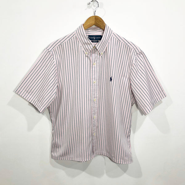 [REWORKED] Polo Ralph Lauren Cropped Shirt (L)