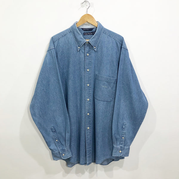 Vintage Nautica Denim Shirt (3XL)