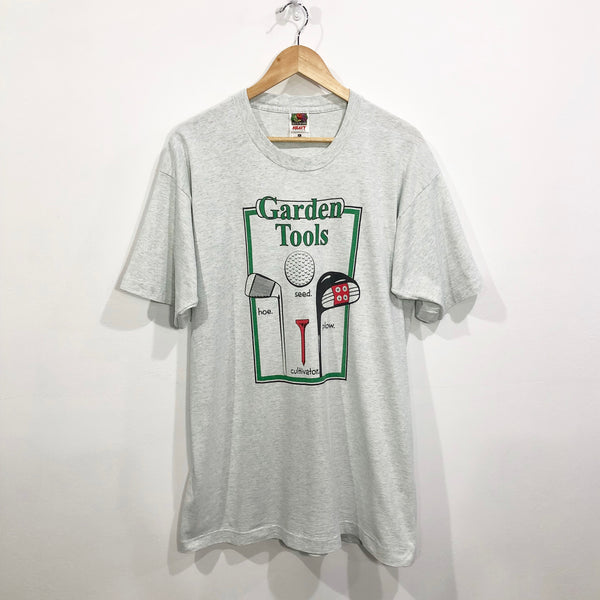 Vintage Fruit of the Loom T-Shirt Garden Tools (XL)