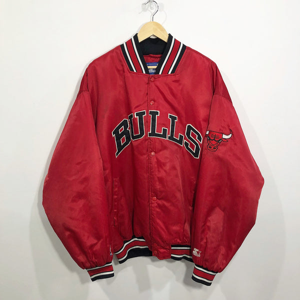 Vintage Starter NBA Satin Jacket Chicago Bulls (3XL)