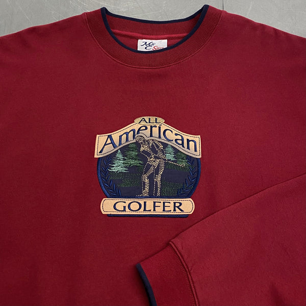 Vintage Sweatshirt All American Golfer (XL)