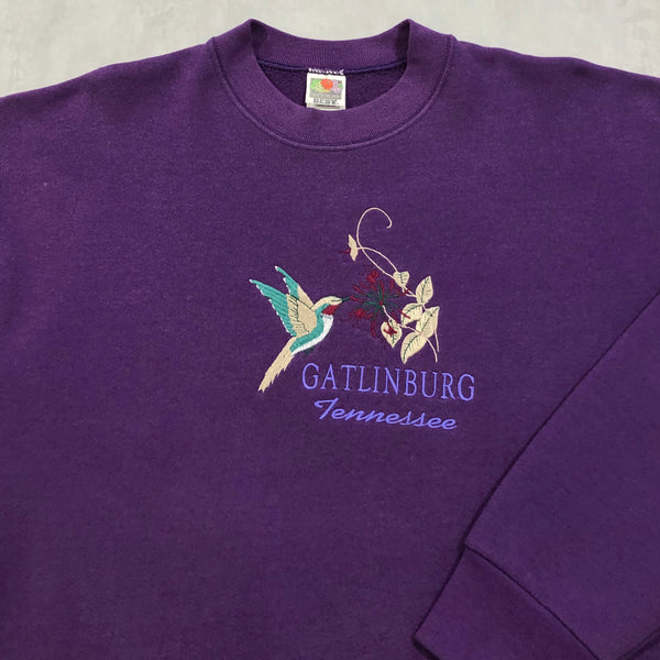 Vintage Fruit of the Loom Sweatshirt Gatlinbugh (L/SHORT)