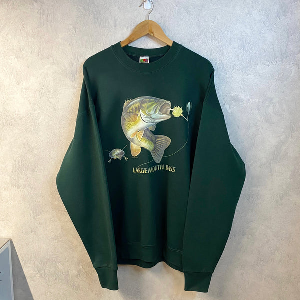 Fruit of The Loom Sweatshirt Largemouth Bass (XL)