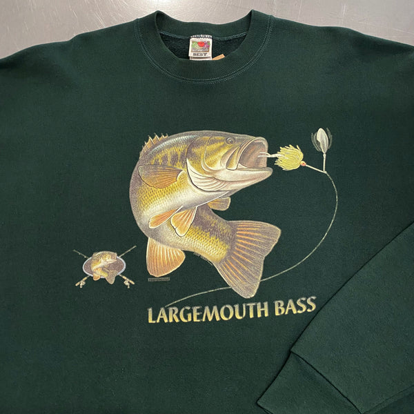 Fruit of The Loom Sweatshirt Largemouth Bass (XL)