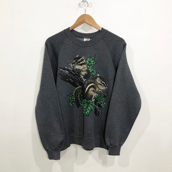 Vintage Jerzees Sweatshirt Squirrels USA (W/M)