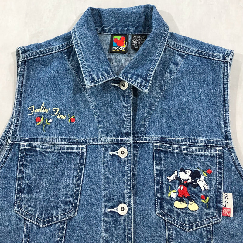 Vintage Disney Denim Vest (W/L)
