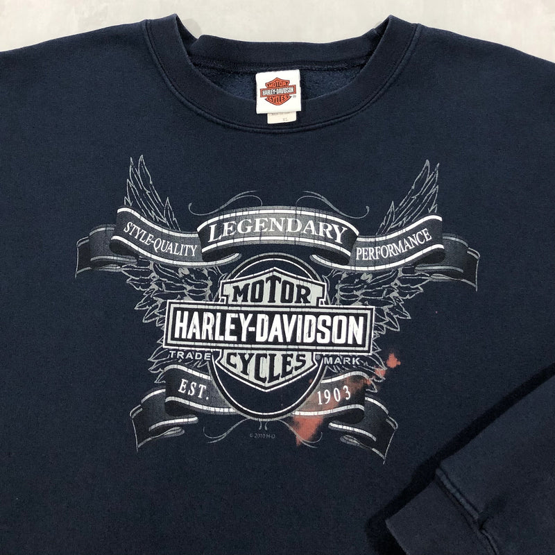 Harley Davidson Sweatshirt Onalaska Wisconsin USA (2XL)