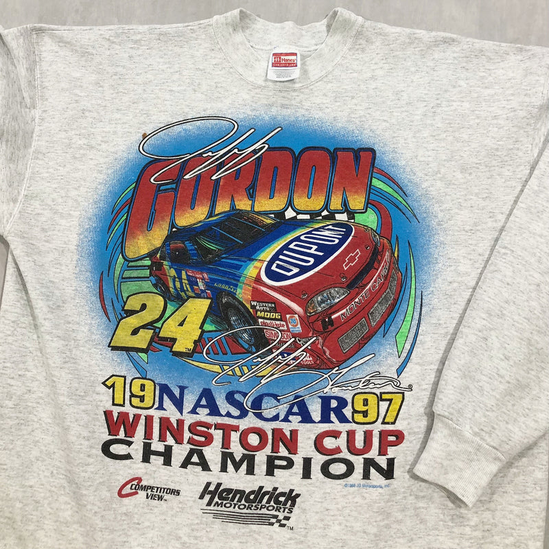 Vintage Hanes Sweatshirt 1997 Nascar Winston Cup (L/BIG)
