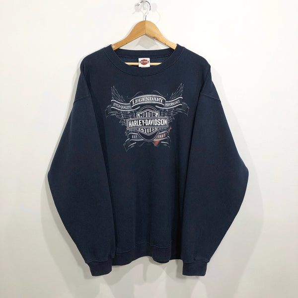 Harley Davidson Sweatshirt Onalaska Wisconsin USA (2XL)