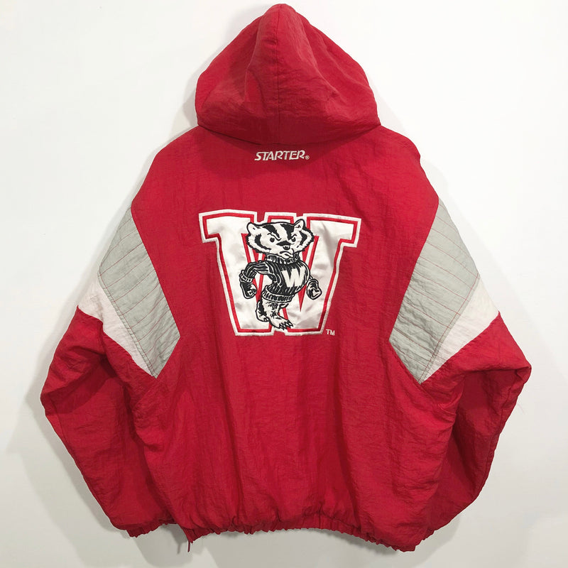 Vintage Starter Jacket Wisconsin Uni Badgers (L/BIG)