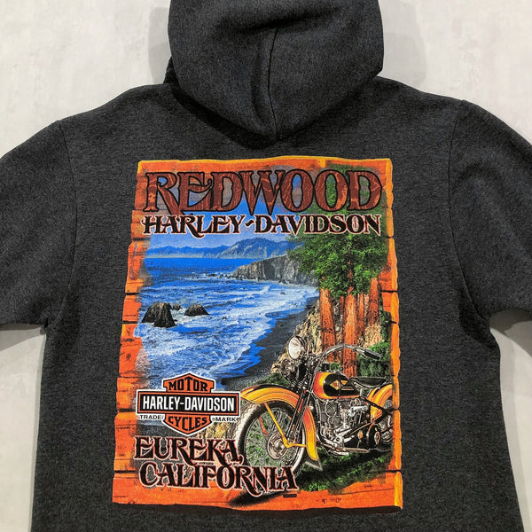 Harley Davidson Hoodie Zip Eureka California (M)