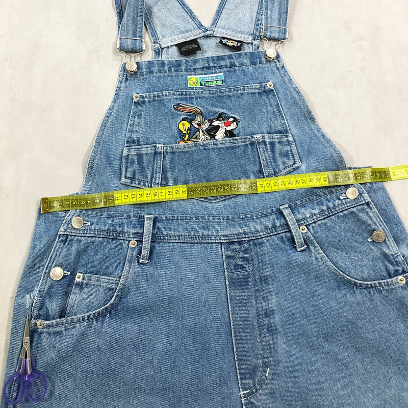 Vintage 1997 Looney Tunes Denim Overalls (W/L)