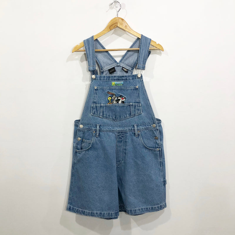 Vintage 1997 Looney Tunes Denim Overalls (W/L)