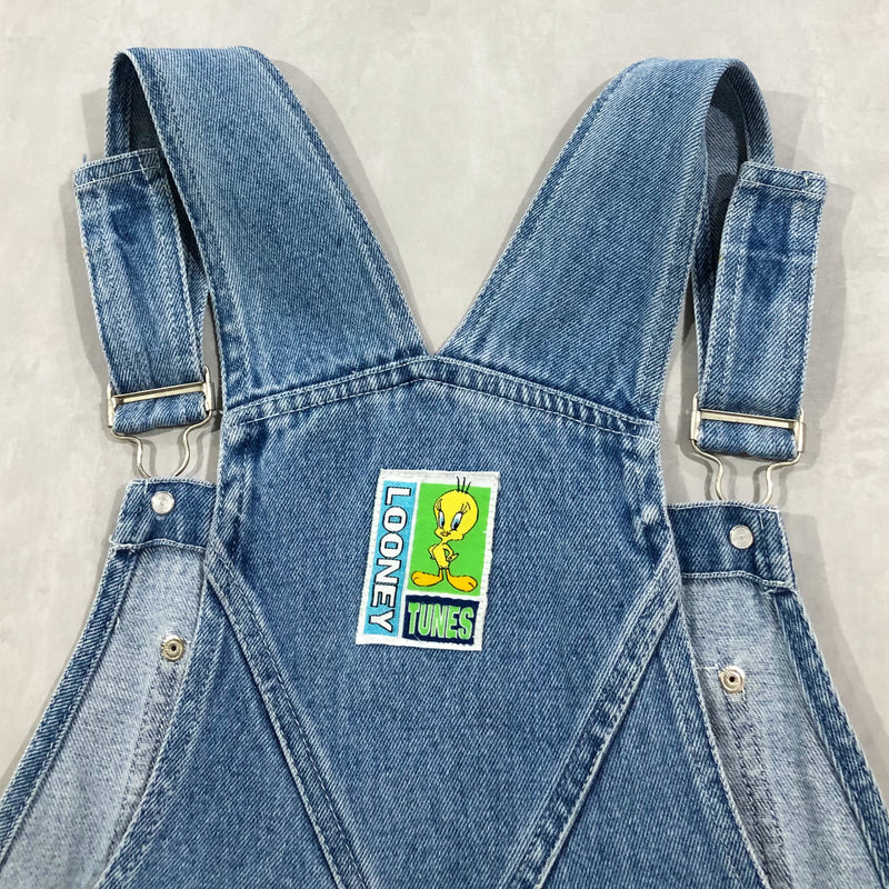 Vintage 1997 Looney Tunes Denim Overalls (W/L)