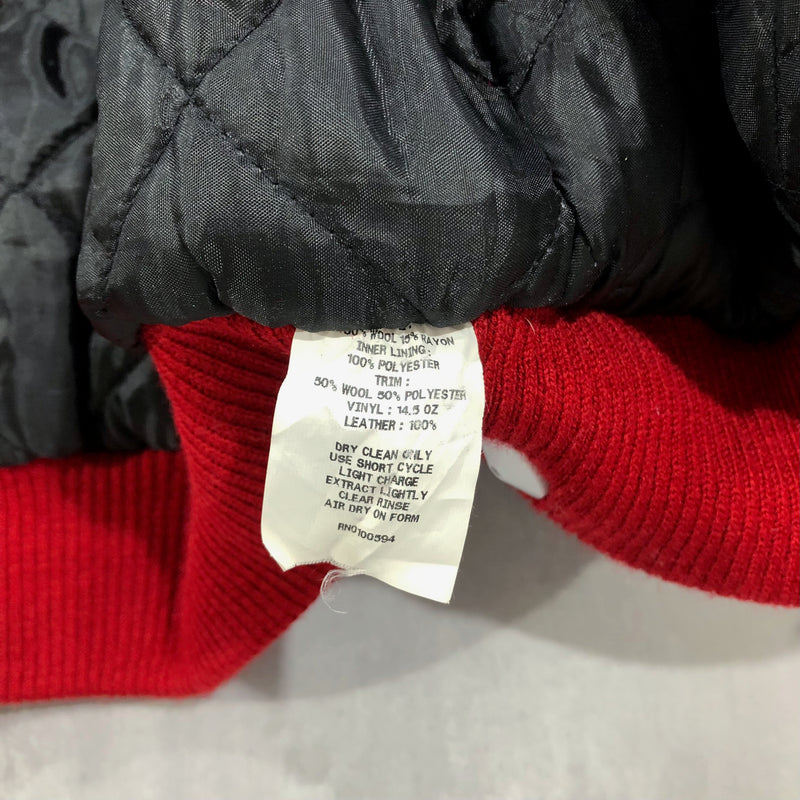 Vintaeg Wool Leather Varsity Jacket (XL)