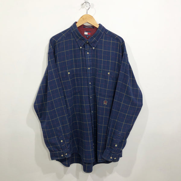 Vintage Tommy Hilfiger Shirt Lion Crest Logo (2XL)